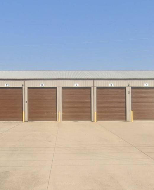 Image of Marion RV Storage's Garage Bays on a sunny blue sky day